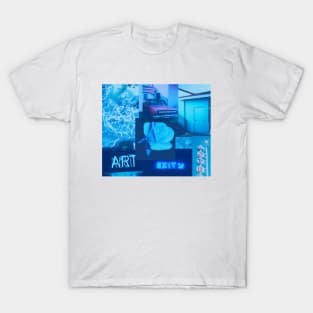 Pastel blue aesthetic collage T-Shirt